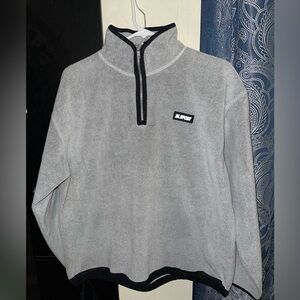 vintage Polo Sport Ralph Lauren grey fleece pullover made in the USA Size Medium